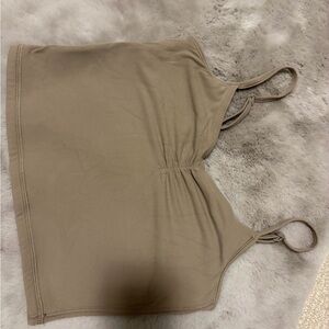 Aritzia Tan Strappy Top
